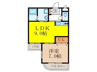 アスクコートの物件間取画像